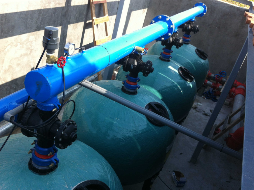 工業淺層砂過濾器應用現場